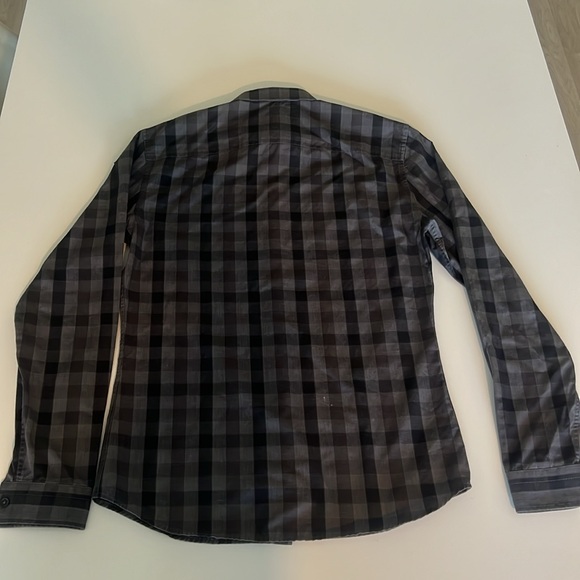 COPY - Givenchy Grey/Black Plaid Button Dress Shirt - Picture 5 of 5